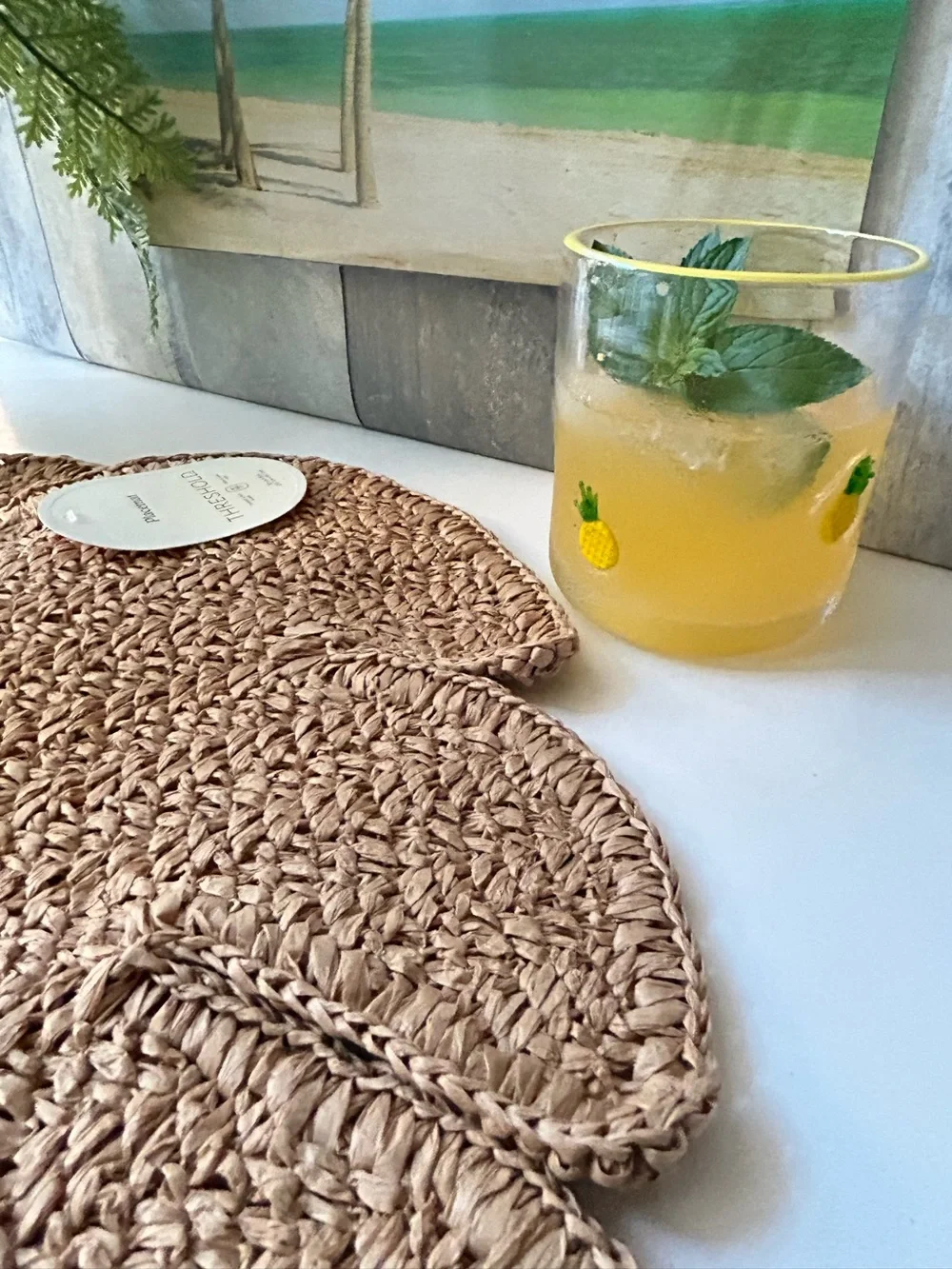 Threshold natural woven
